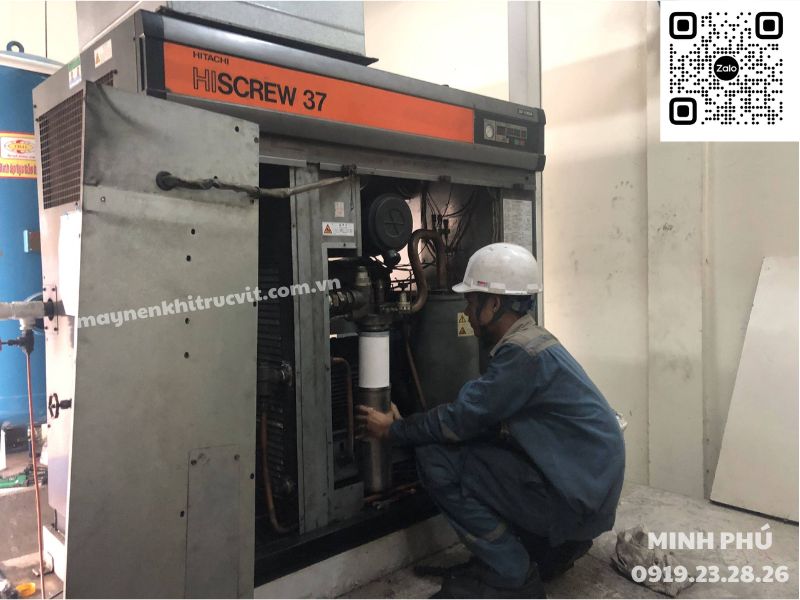 Máy nén khí trục vít Hitachi, bảo dưỡng máy nén khí hitachi uy tín, sửa chữa máy nén khí hitachi giá rẻ, hitachi air compressor, bao duong may nen khi hitachi, sua chua may nen khi hitachi, sự cố máy nén khí hitachi,