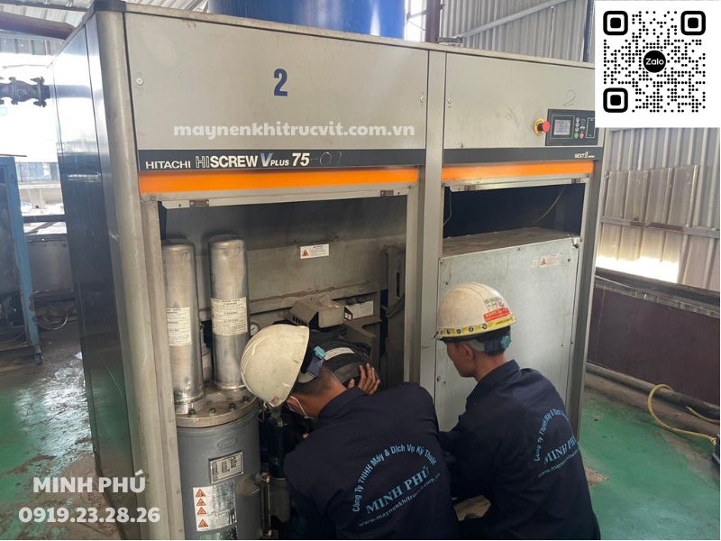 Máy nén khí trục vít Hitachi, bảo dưỡng máy nén khí hitachi uy tín, sửa chữa máy nén khí hitachi giá rẻ, hitachi air compressor, bao duong may nen khi hitachi, sua chua may nen khi hitachi, sự cố máy nén khí hitachi,