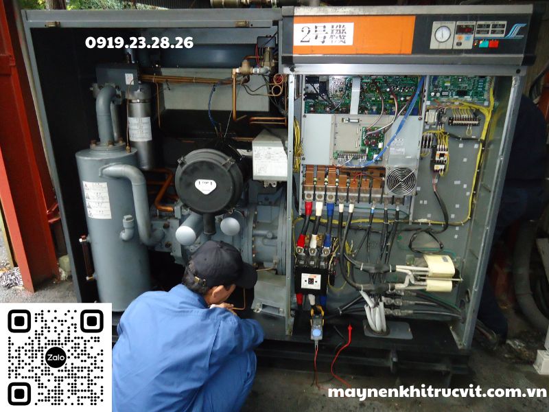 máy nén khí, máy nén khí hitachi 75kw, hitachi 75kw, hitachi, máy nén khí hitachi giá rẻ, air compressor