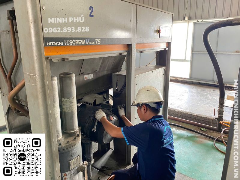 Bảo dưỡng máy nén khí Hitachi, Sửa chữa máy nén khí Hitachi, Hitachi air compressor repair service, Bao duong may nen khi Hitachi, Sua chua may nen khi Hitachi, Lỗi máy nén khí Hitachi,