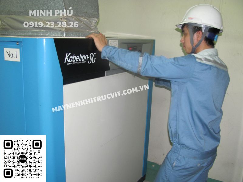 Bảo dưỡng máy nén khí Kobelco, Sửa chữa máy nén khí Kobelco, Kobelco air compressor maintanece service, bao duong may nen khi kobelco, sua chua may nen khi kobelco, Các lỗi máy nén khí Kobelco, 