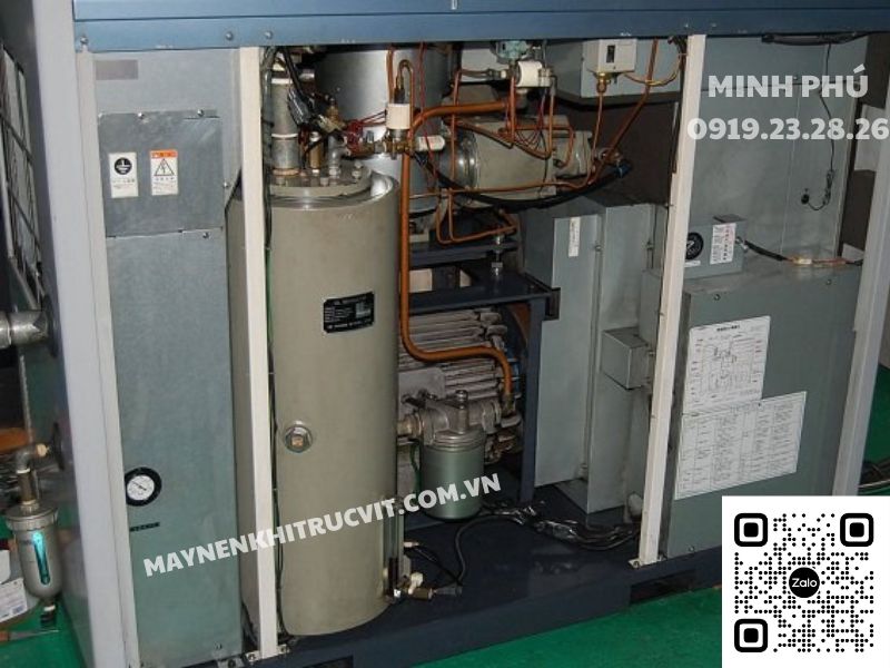máy nén khí Kobelco lẫn nước, nguyên nhân khí nén có nước, cách khắc phục khí nén có nước, bảo trì máy nén khí Kobelco, sửa chữa máy nén khí Kobelco, bộ lọc tách nước máy nén khí Kobelco, Kobelco air compressor,