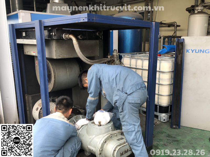Đại tu đầu nén máy nén khí KyungWon, Compressor head overhaul KyungWon air compressor, Bảo dưỡng máy nén khí KyungWon, Sửa chữa máy nén khí KyungWon, Bao duong may nen khi KyungWon, Sua chua may nen khi KyungWon, Dai tu dau nen may nen khi KyungWon,