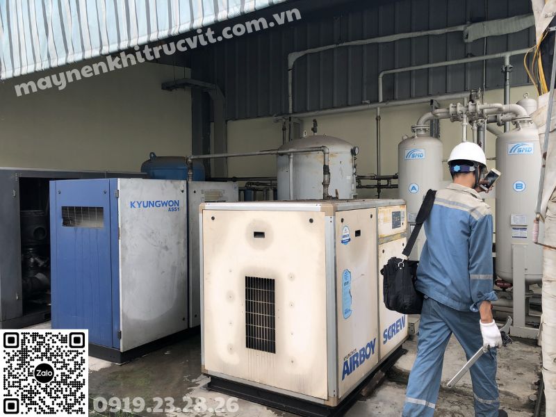 Đại tu đầu nén máy nén khí KyungWon, Compressor head overhaul KyungWon air compressor, Bảo dưỡng máy nén khí KyungWon, Sửa chữa máy nén khí KyungWon, Bao duong may nen khi KyungWon, Sua chua may nen khi KyungWon, Dai tu dau nen may nen khi KyungWon,