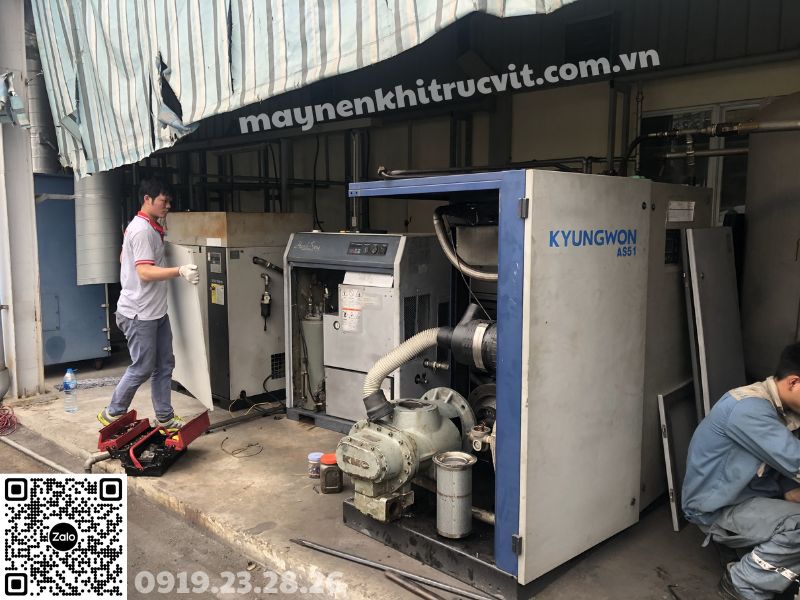 Bảo dưỡng hàng ngày máy nén khí KyungWon, KyungWon air compressor daily maintenance, Sửa chữa máy nén khí KyungWon, Bao duong hang ngay may nen khi KyungWon, Sua chua may nen khi KyungWon,