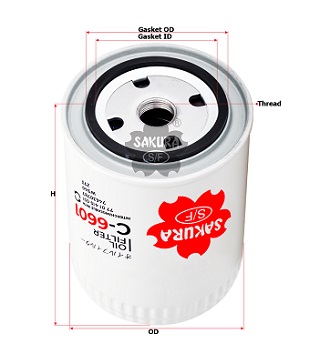 sak001 c 6205 5,loc dau may nen khi, lọc dầu máy nén khí, phụ tùng máy nén khí, phu tung may nen khi, lọc nhớt máy nén khí, loc nhot may nen khi, compressor oil filter
