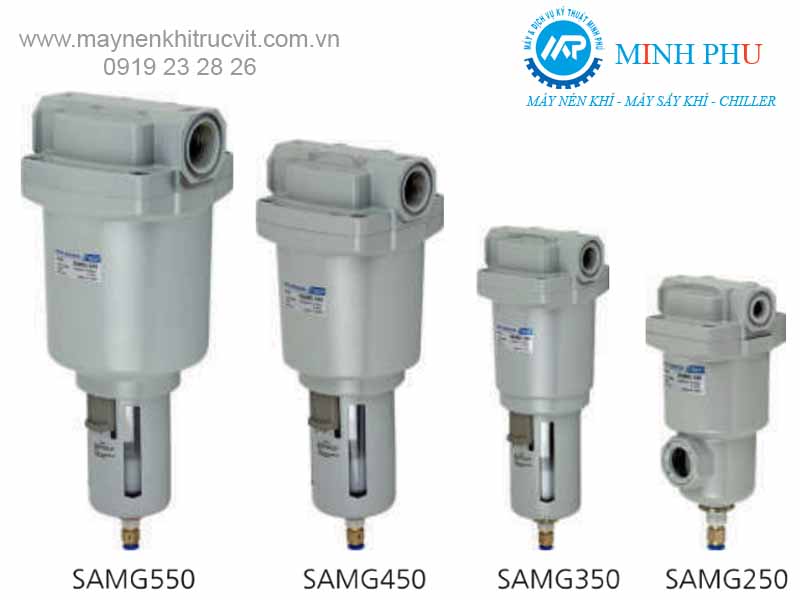 SAMG 250, bộ tách nước SAMG 250, bo tach nuoc SAMG 250, bộ lọc nước KSP SAMG 250, tách nước ra khỏi khí nén,