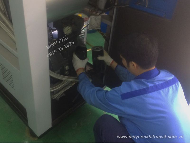 thay loc dau may nen khi micos 22,loc dau may nen khi, lọc dầu máy nén khí, phụ tùng máy nén khí, phu tung may nen khi, lọc nhớt máy nén khí, loc nhot may nen khi, compressor oil filter